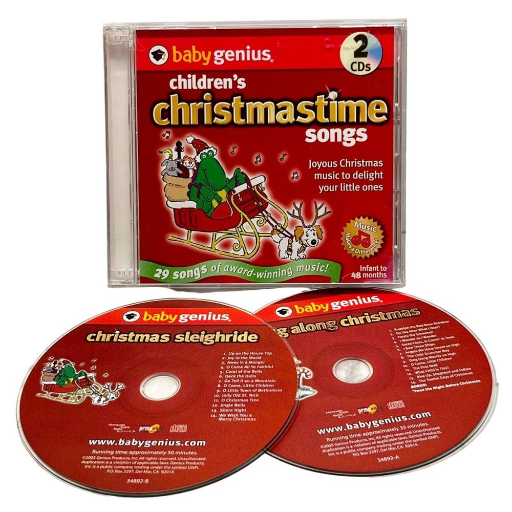 Baby Genius Christmastime Songs 2 CD Set 29 Tracks 2005